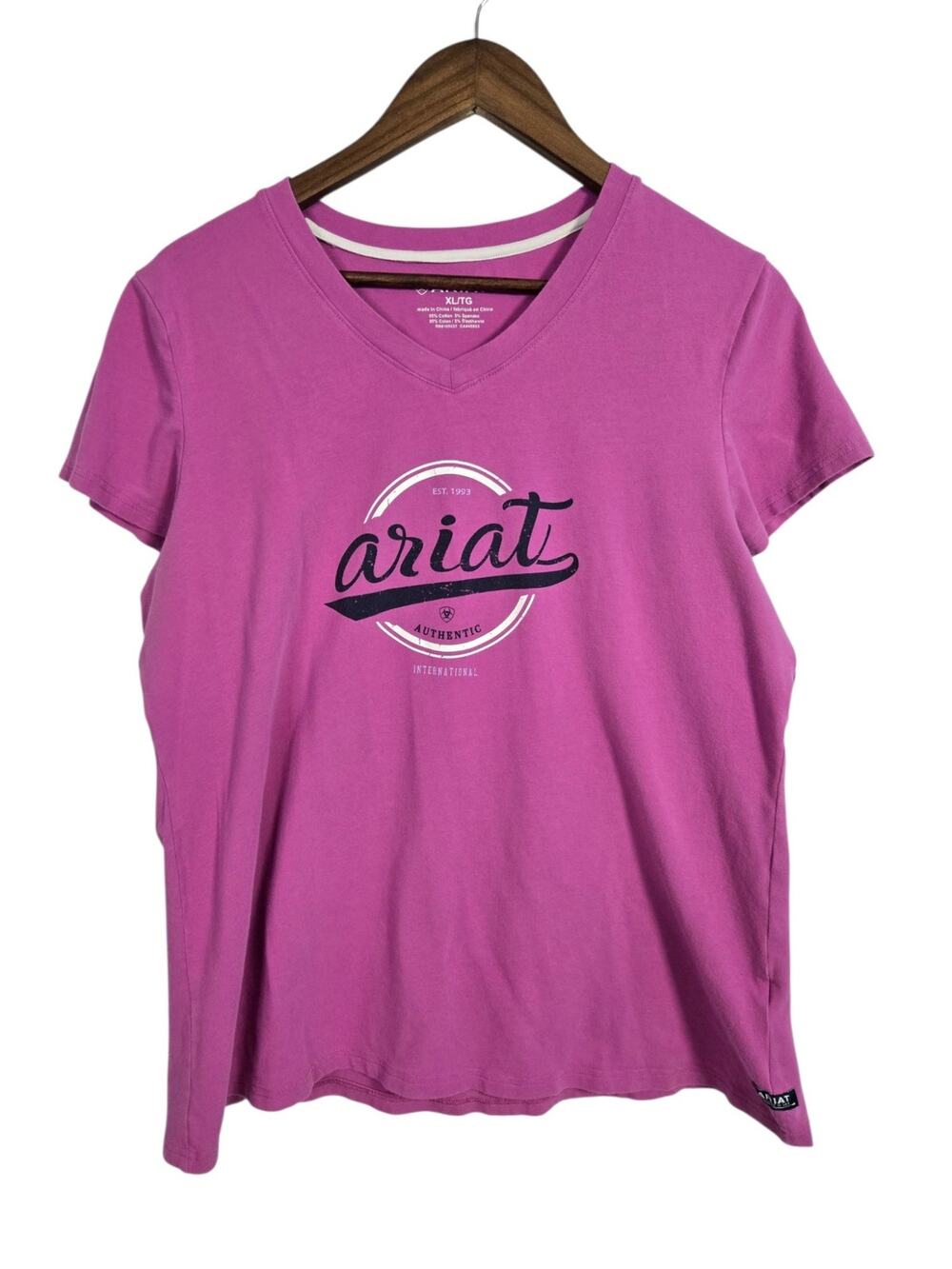 Ariat Pink Graphic T‑Shirt – Women’s Size XL